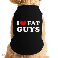 I Love Fat Guys Doggie Tank thumb 0