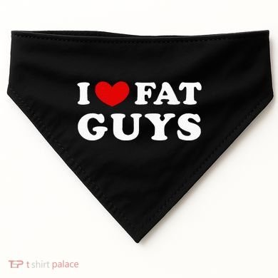 I Love Fat Guys USA-Made Doggie Bandana