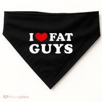 I Love Fat Guys USA-Made Doggie Bandana thumb 0