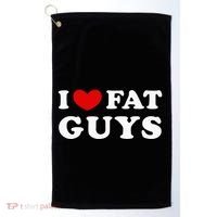 I Love Fat Guys Golf Towel thumb 0