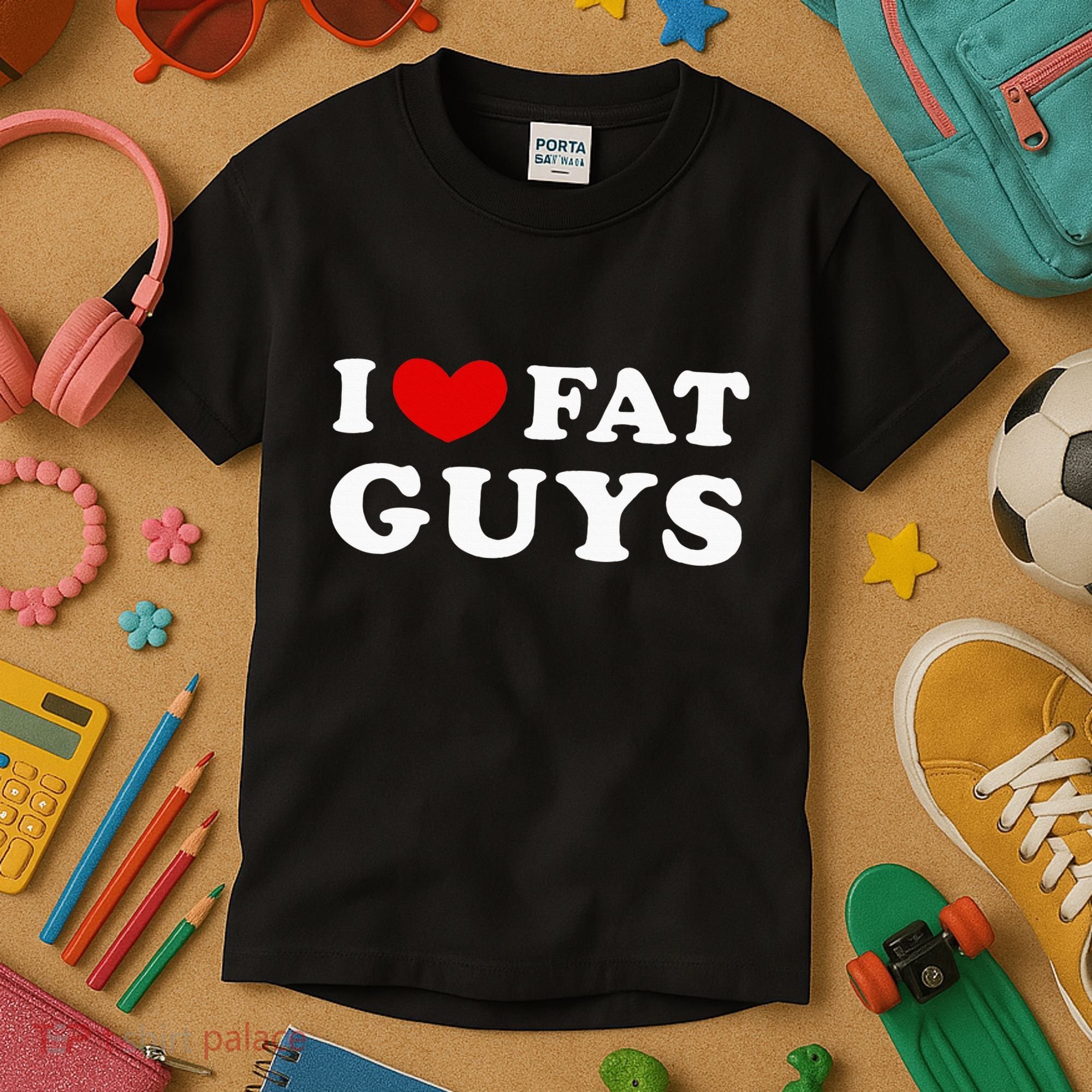 I Love Fat Guys Kids T-Shirt