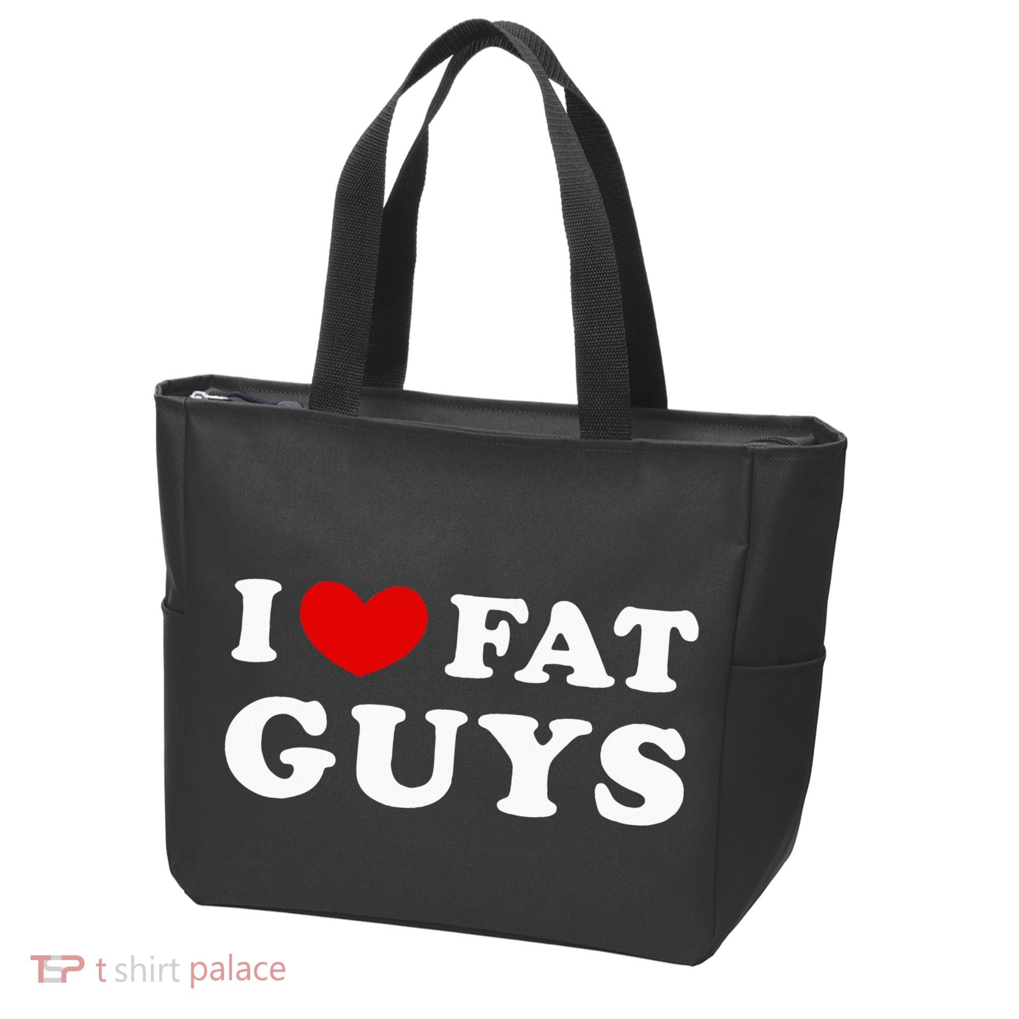 I Love Fat Guys Tote Bag