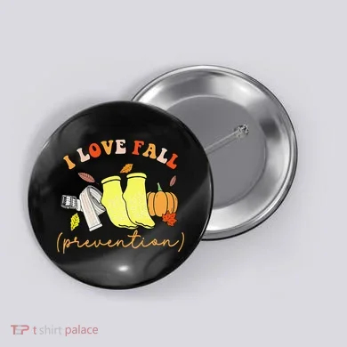 I Love Fall Gift Button