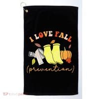 I Love Fall Gift Golf Towel thumb 0