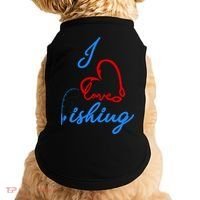 I Love Fishing Fish Lover Bait Reel Doggie Tank thumb 0