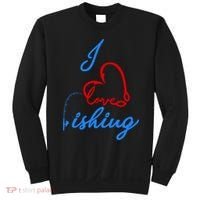 I Love Fishing Fish Lover Bait Reel Sweatshirt thumb 0