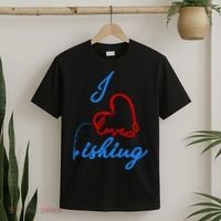 I Love Fishing Fish Lover Bait Reel T-Shirt thumb 2