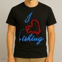 I Love Fishing Fish Lover Bait Reel T-Shirt thumb 3