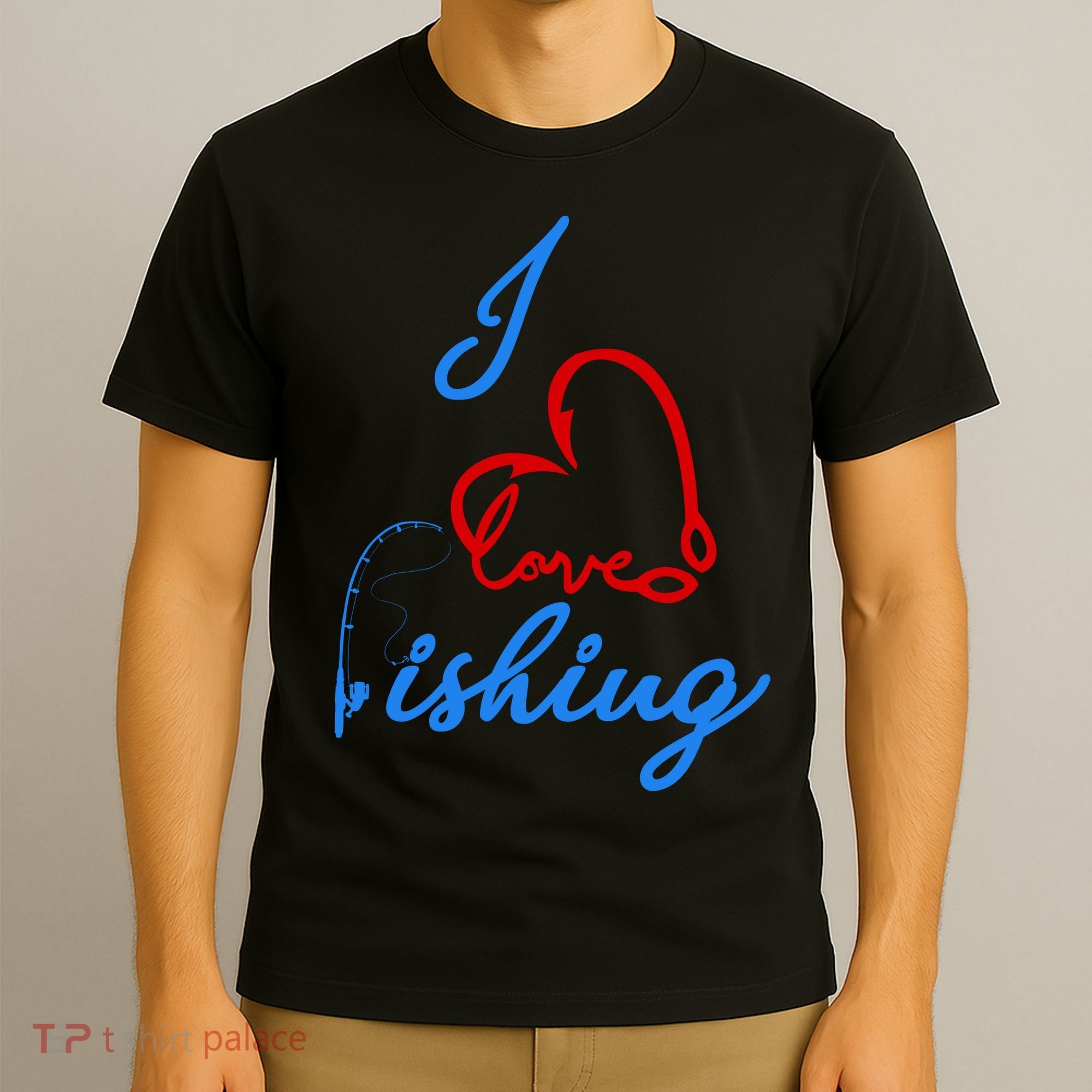 I Love Fishing Fish Lover Bait Reel T-Shirt
