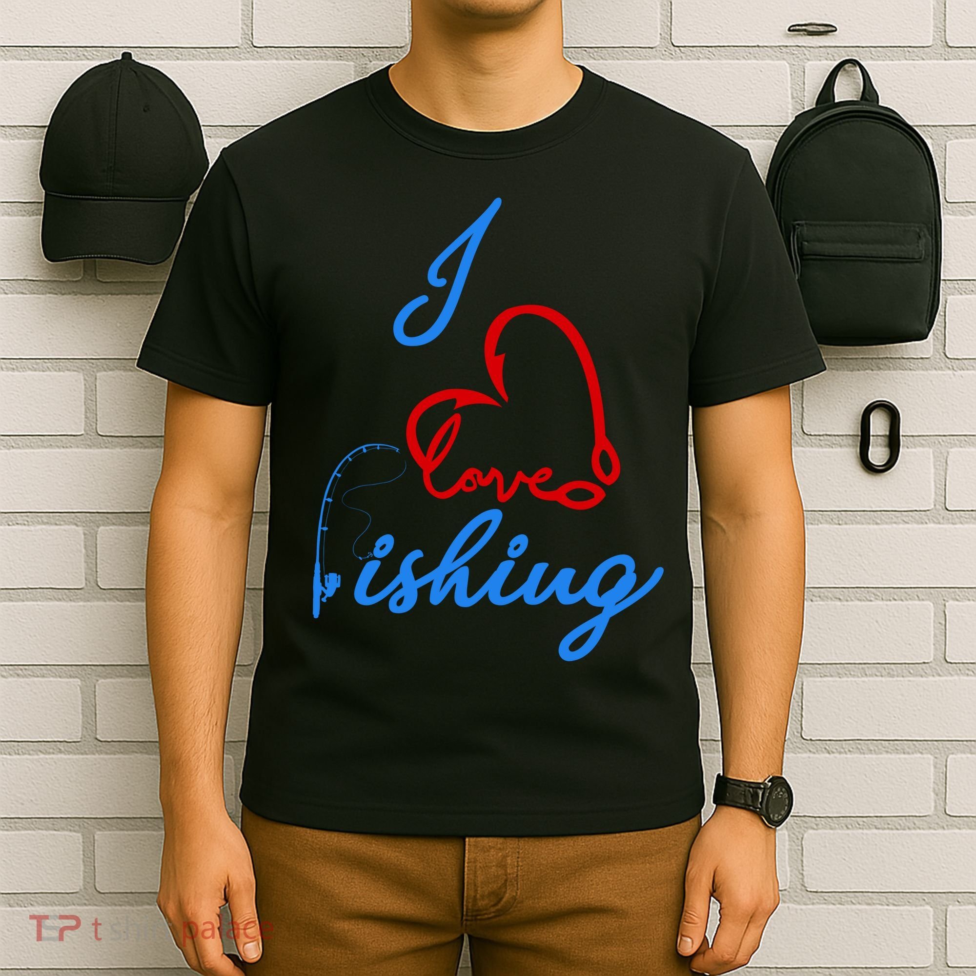 I Love Fishing Fish Lover Bait Reel T-Shirt