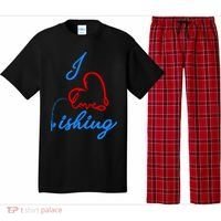 I Love Fishing Fish Lover Bait Reel Pajama Set thumb 0