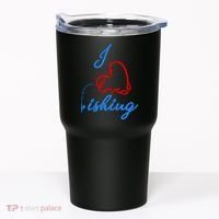 I Love Fishing Fish Lover Bait Reel Tumbler thumb 0