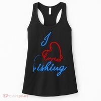 I Love Fishing Fish Lover Bait Reel Women's Tank Top thumb 0