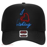 I Love Fishing Fish Lover Bait Reel Hat thumb 0