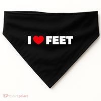 I Love Feet USA-Made Doggie Bandana thumb 0