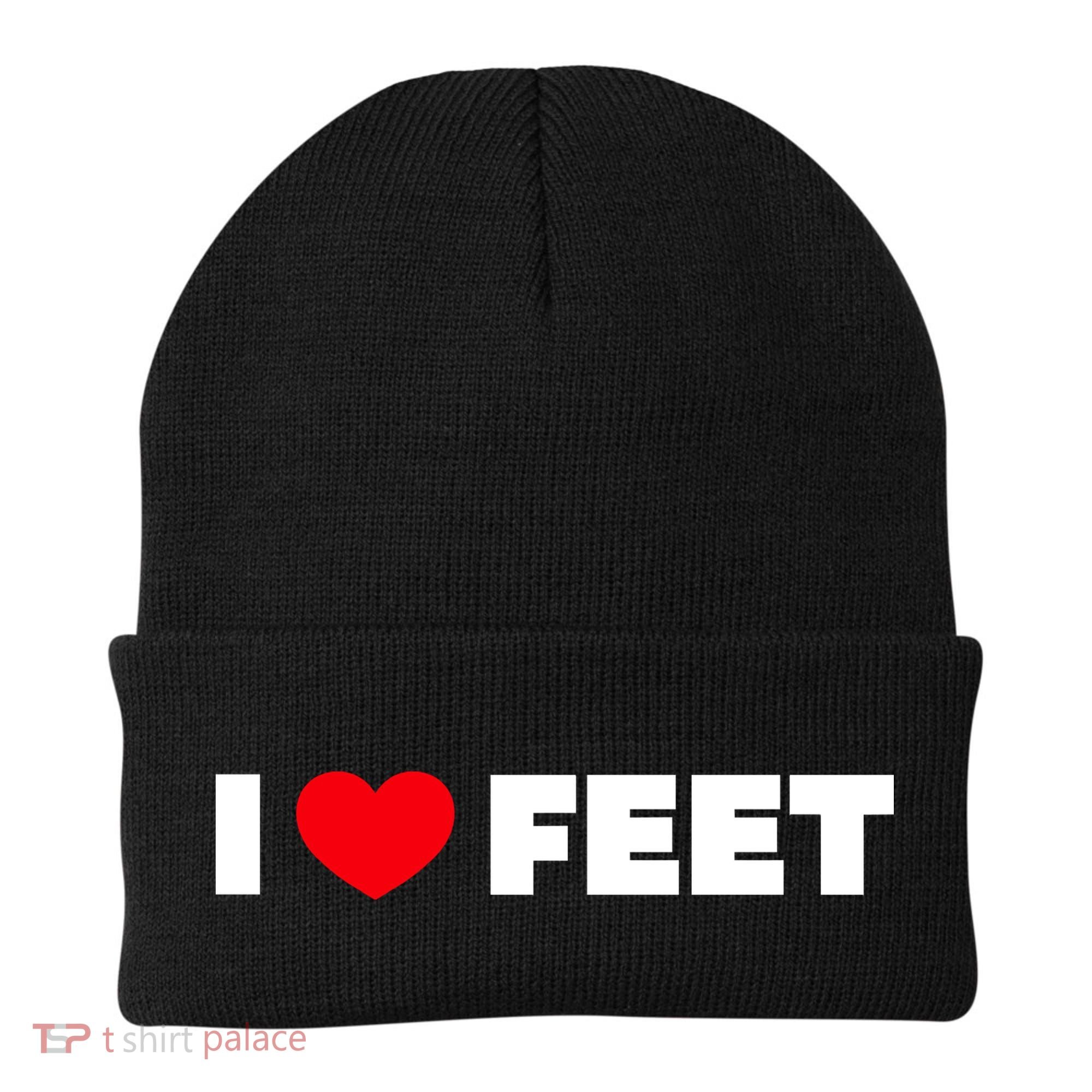 I Love Feet Beanie