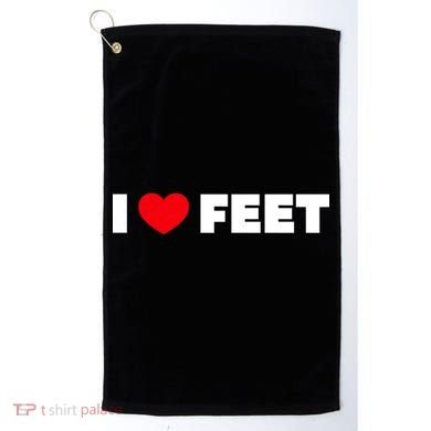 I Love Feet Golf Towel
