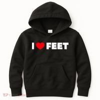 I Love Feet Kids Hoodie thumb 0