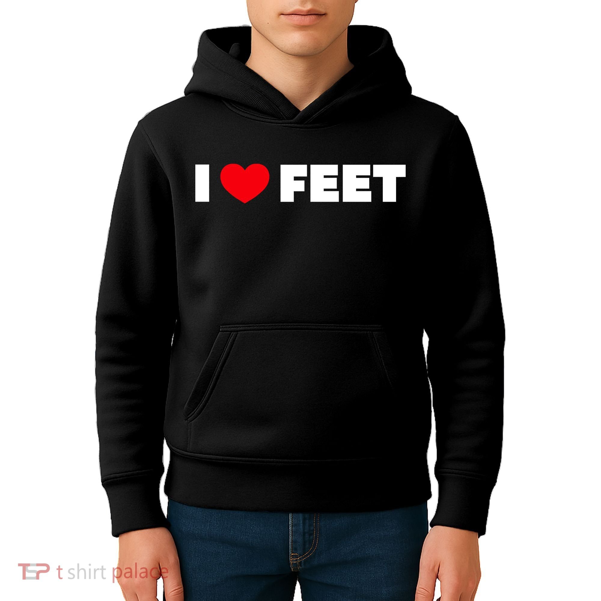 I Love Feet Kids Hoodie