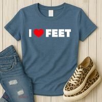 I Love Feet Women's T-Shirt thumb 3