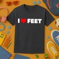 I Love Feet Kids T-Shirt thumb 3