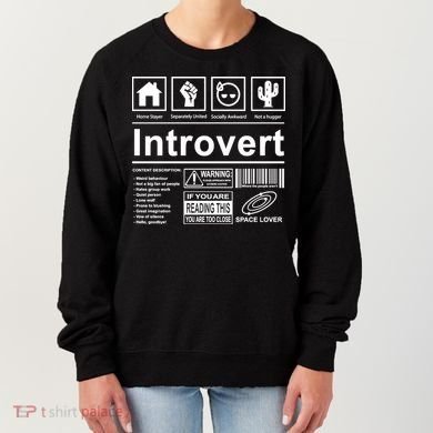 Introvert Label Funny Gift Women's Sweatshirt