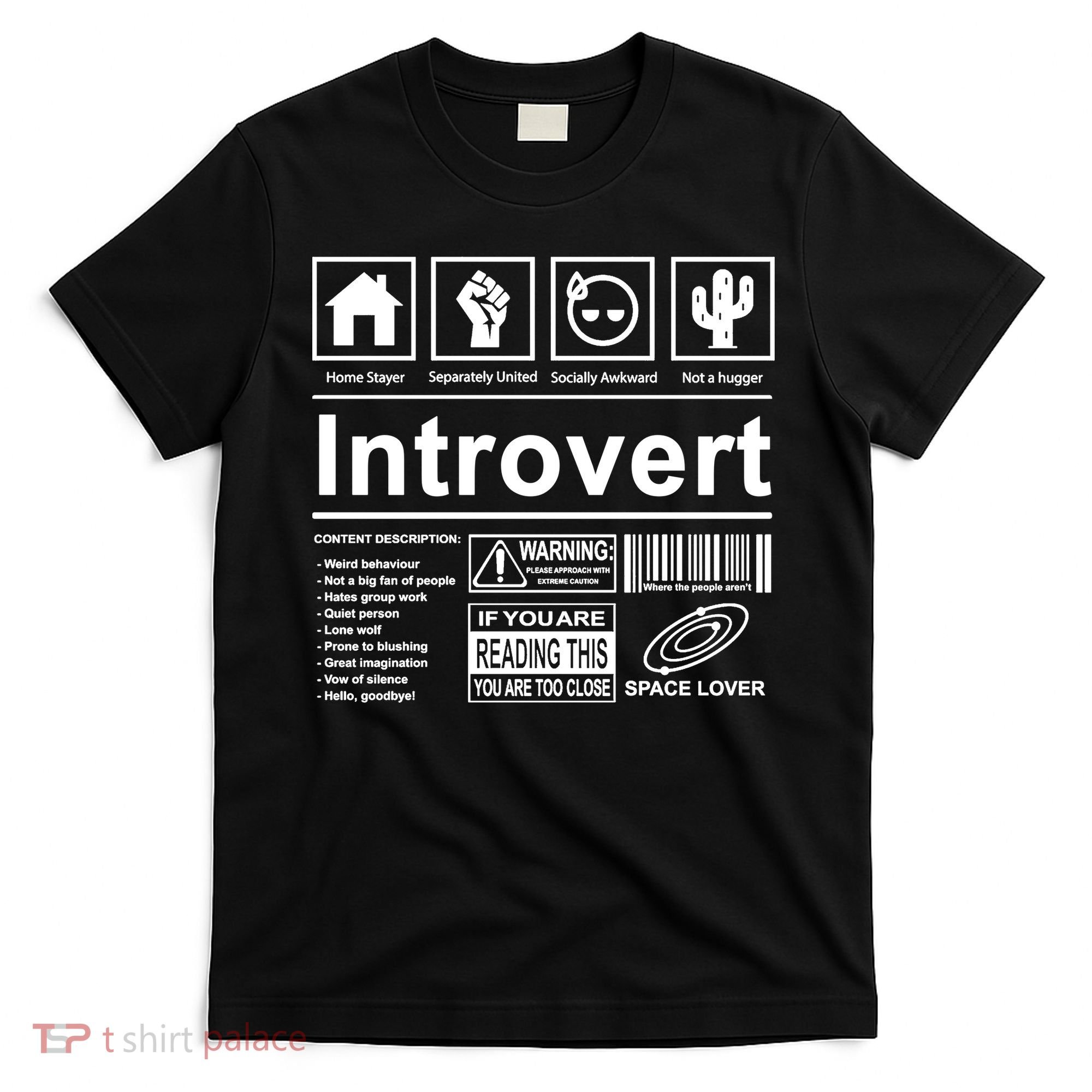 Introvert Label Funny Gift T-Shirt