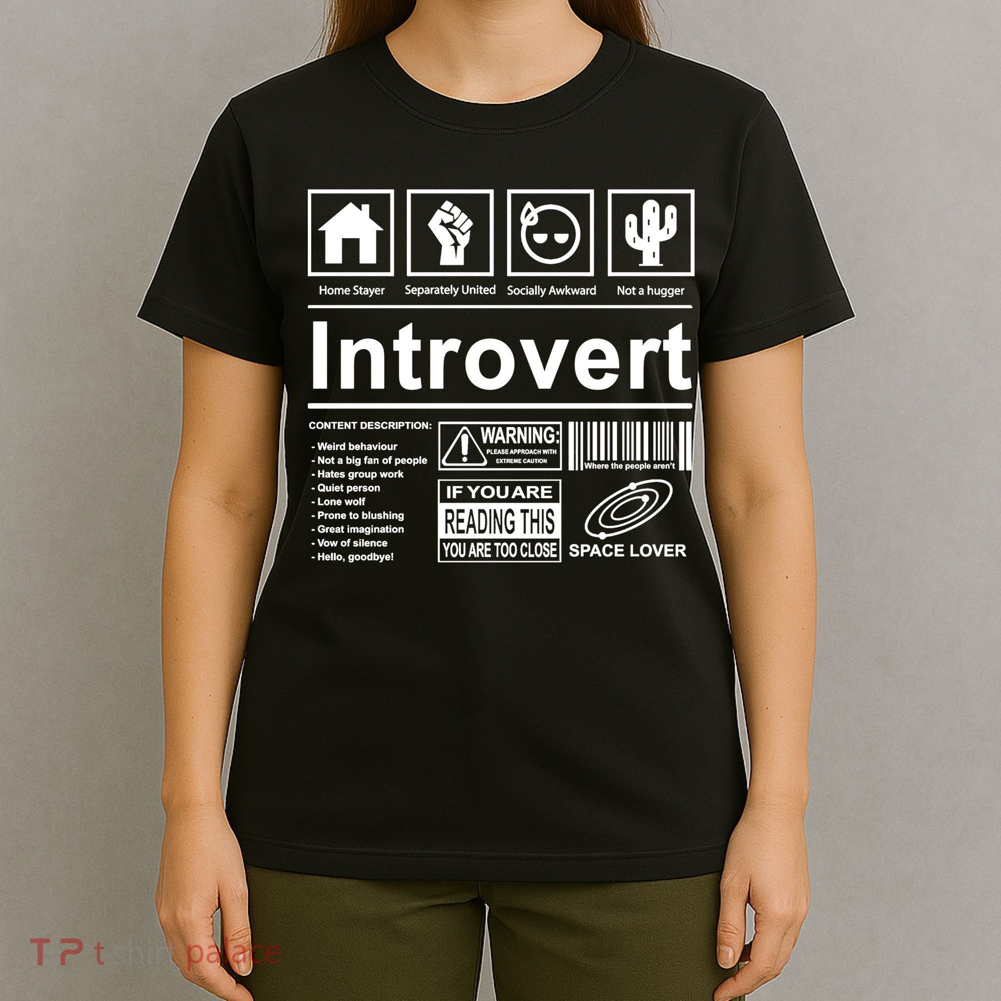 Introvert Label Funny Gift T-Shirt
