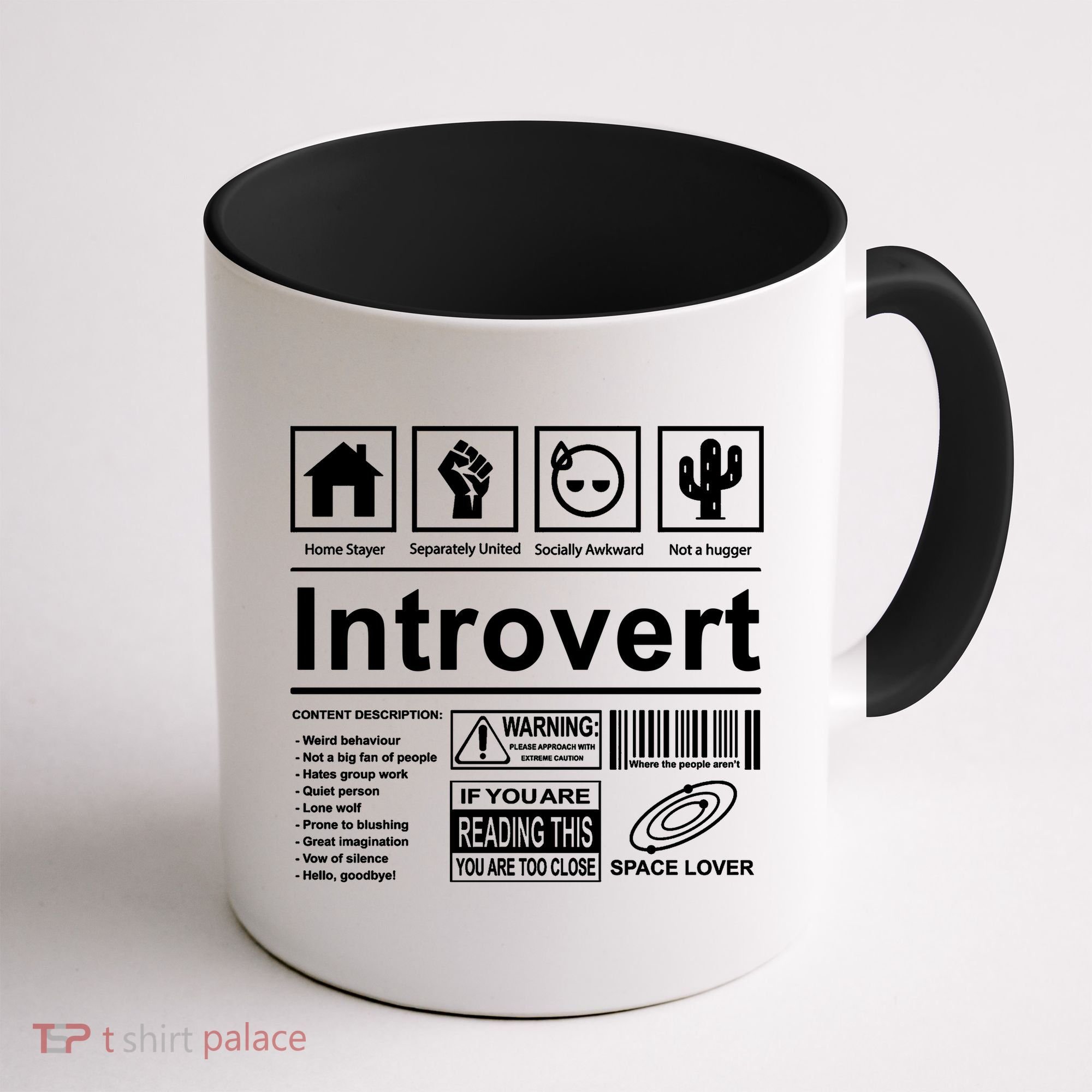 Introvert Label Funny Gift Coffee Mug