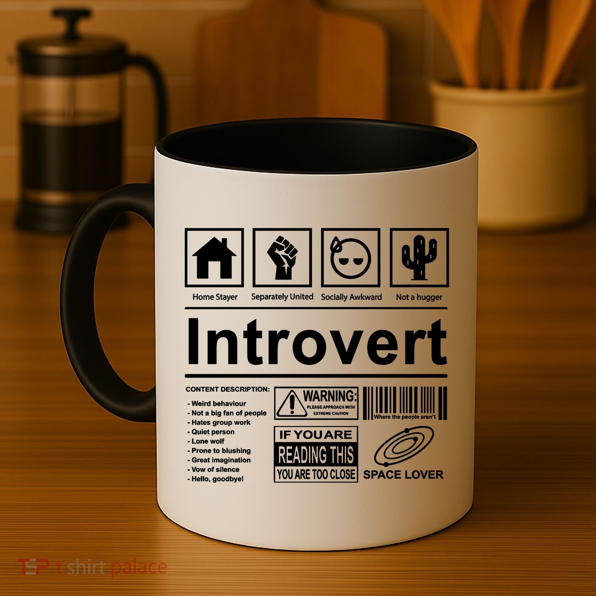 Introvert Label Funny Gift Coffee Mug