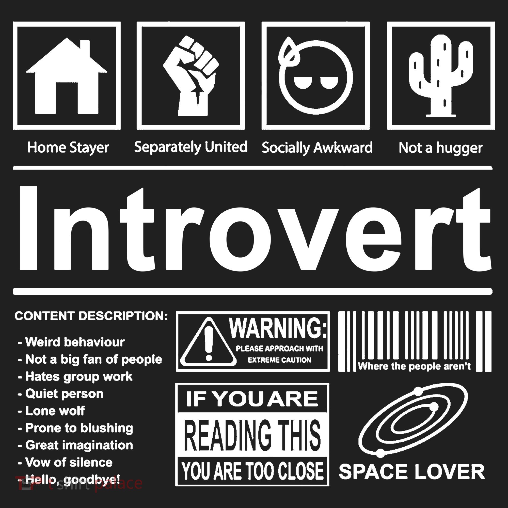 Introvert Label Funny Gift Beanie