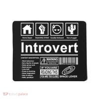 Introvert Label Funny Gift Mousepad thumb 0