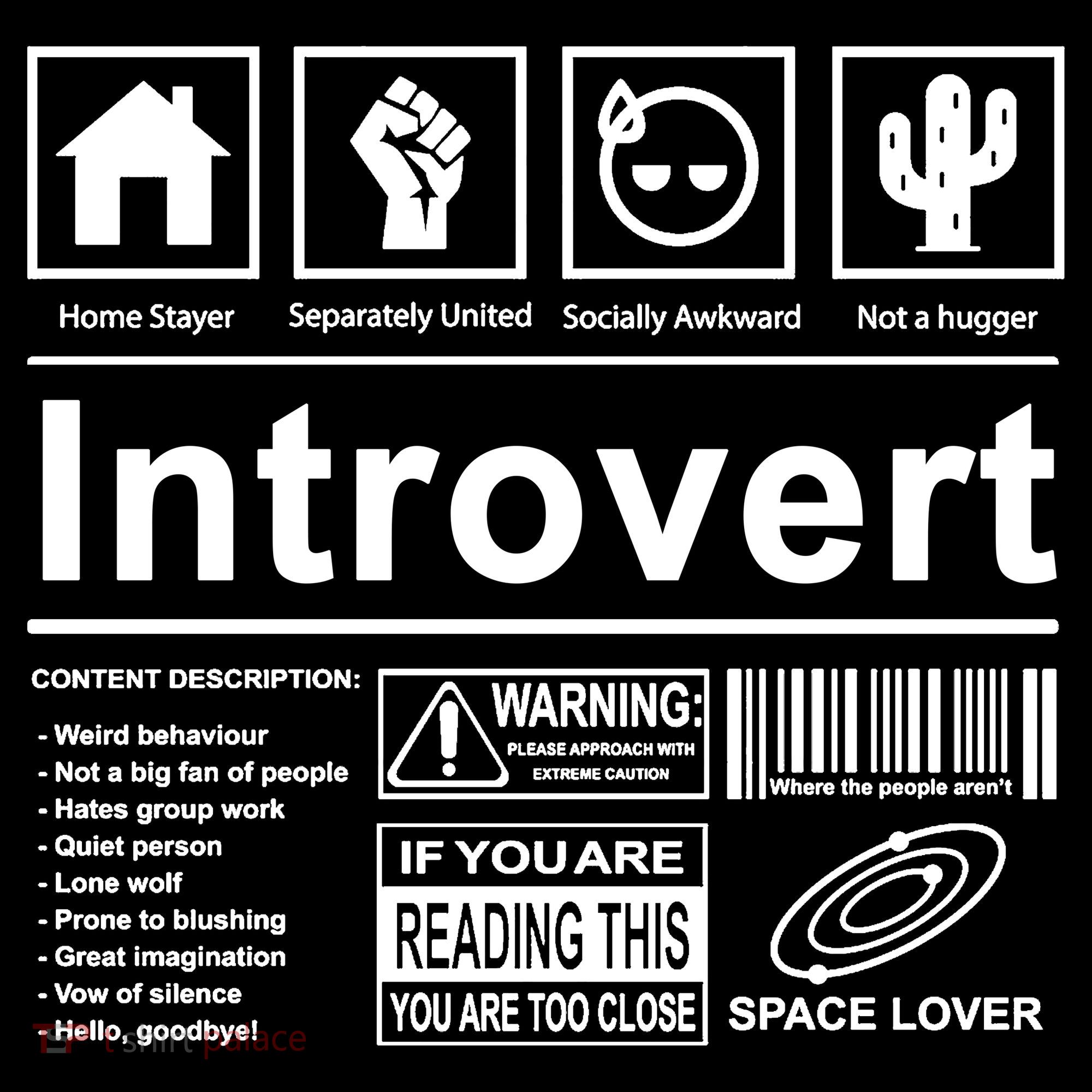 Introvert Label Funny Gift Mousepad