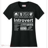 Introvert Label Funny Gift Women's Cooling Performance Crew T-Shirt thumb 0