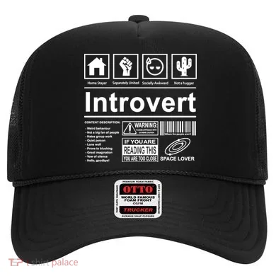 Introvert Label Funny Gift Hat