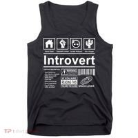 Introvert Label Funny Gift Tank Top thumb 0