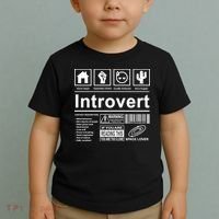 Introvert Label Funny Gift Toddler T-Shirt thumb 2