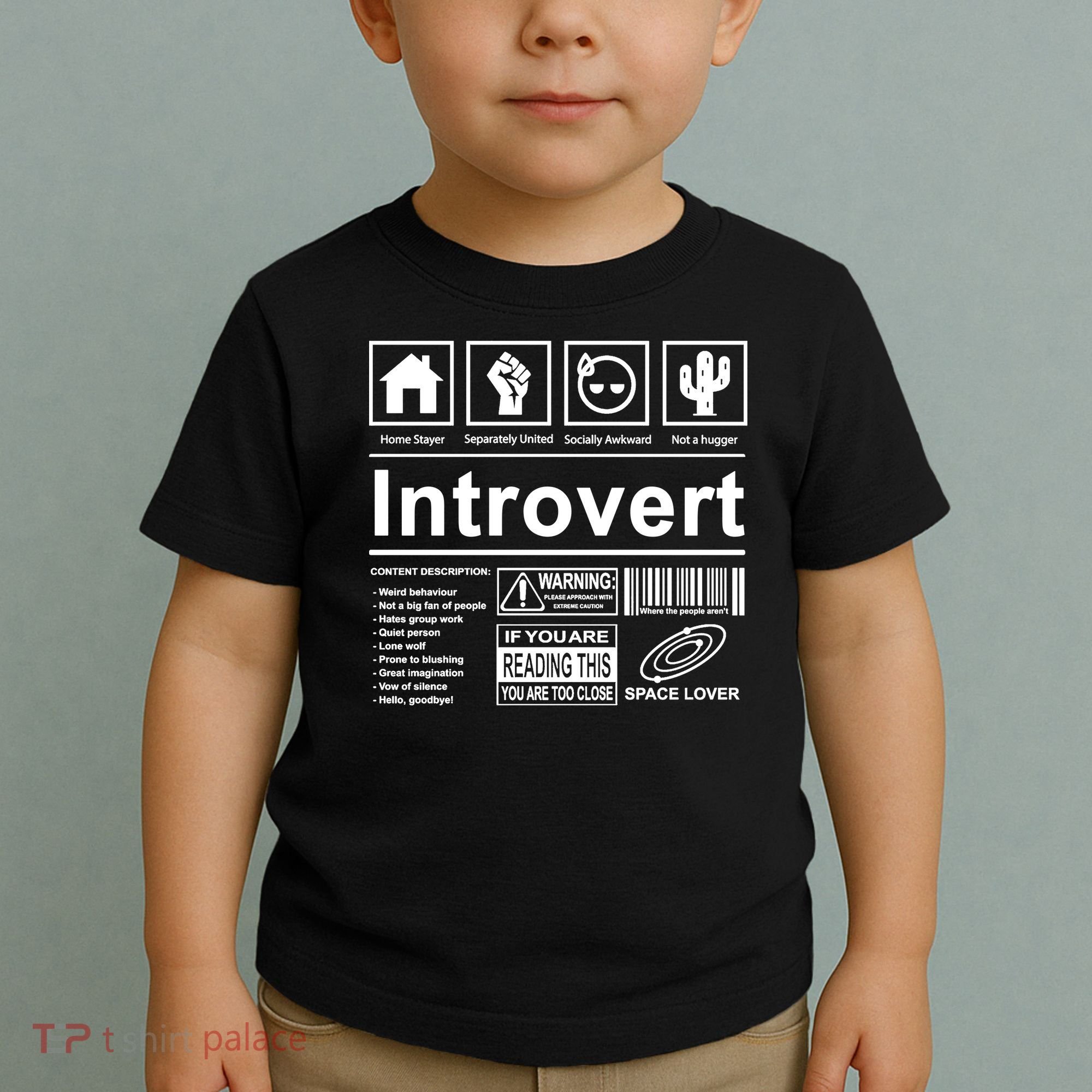 Introvert Label Funny Gift Toddler T-Shirt