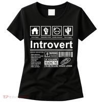 Introvert Label Funny Gift Women's T-Shirt thumb 0