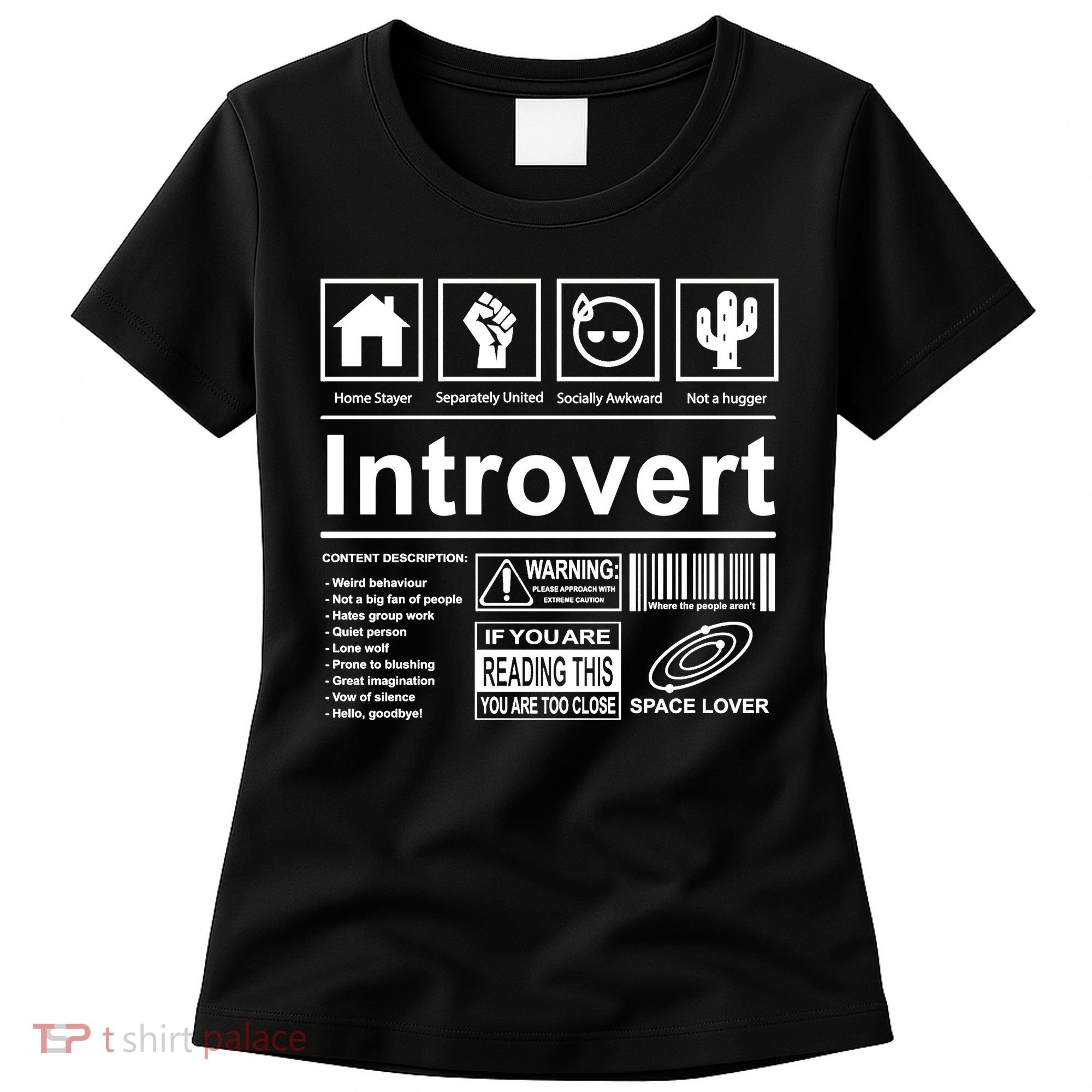 Introvert Label Funny Gift Women's T-Shirt