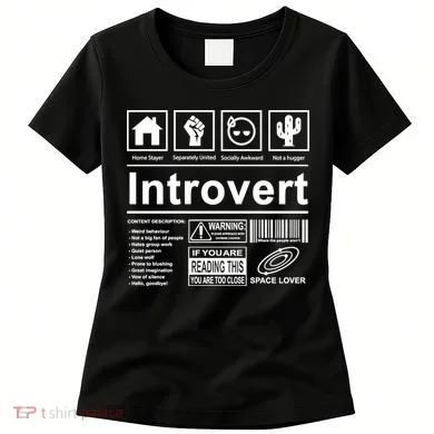 Introvert Label Funny Gift Women's T-Shirt