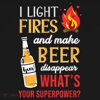 I Light Fires And Make Beer Disappear Funny Camping Tank Top thumb 6