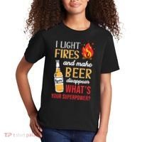 I Light Fires And Make Beer Disappear Funny Camping Kids T-Shirt thumb 2
