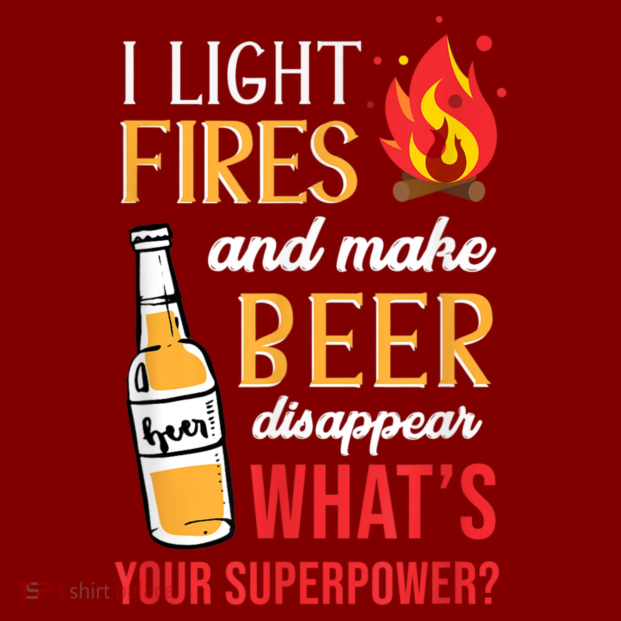I Light Fires And Make Beer Disappear Funny Camping Kids Sweatshirt
