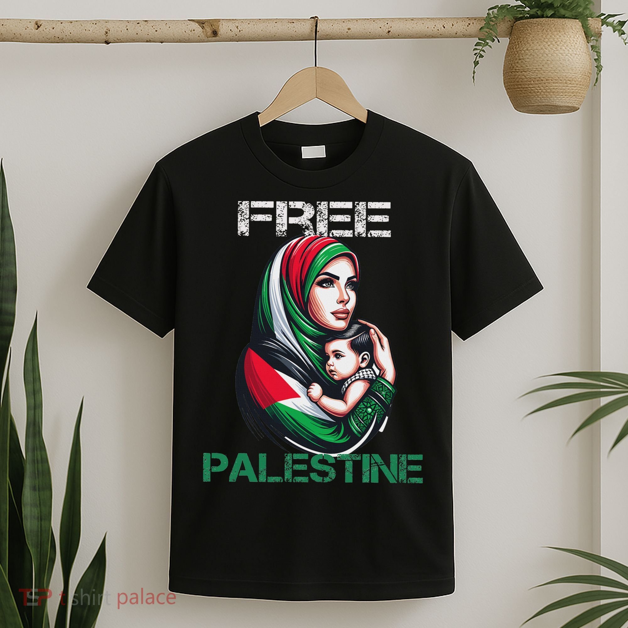 I Love Free Palestine Mother Children Gaza Strip Palestinian T-Shirt