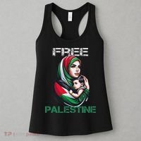 I Love Free Palestine Mother Children Gaza Strip Palestinian Women's Tank Top thumb 3