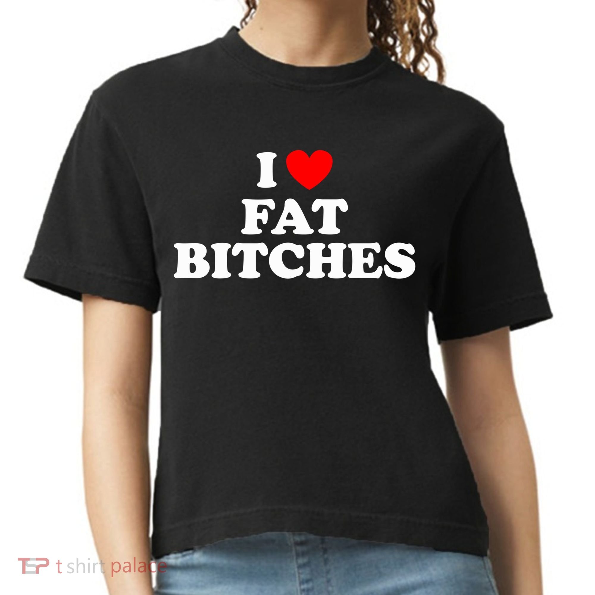I Love Fat Bitches Great Gift Comfort Colors Boxy T-Shirt