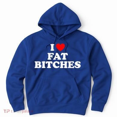 I Love Fat Bitches Great Gift Hoodie