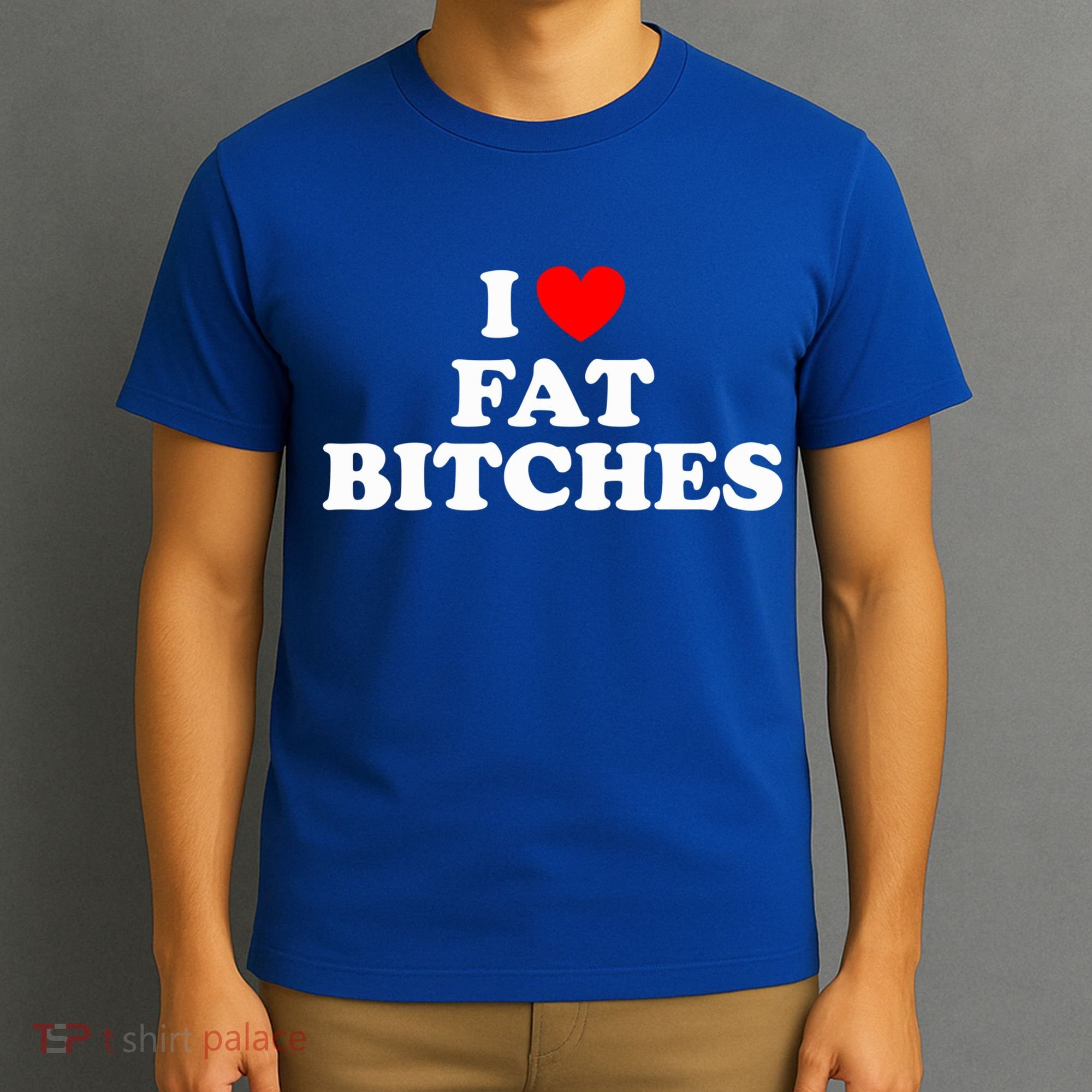 I Love Fat Bitches Great Gift T-Shirt