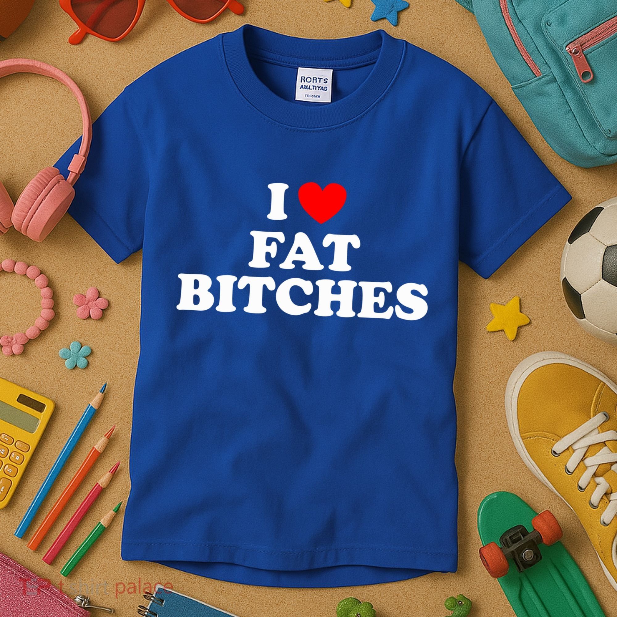 I Love Fat Bitches Great Gift Kids T-Shirt